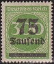 Germany 1923 Numeros 75th - 300M Verde Scott 250